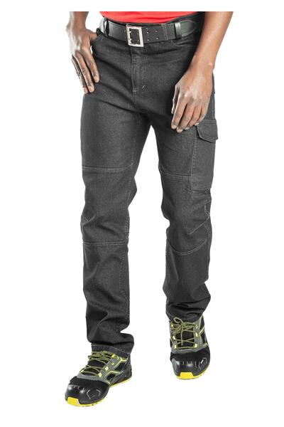 Frekans İş Güvenliği İş Kıyafetleri Safesawa Texas Lycra Flexible Jeans Black 2150