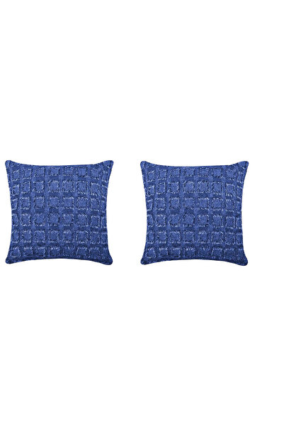 COFEDE Set of 2 Cofede pillowcases, 39 x 39 cm, textile, blue