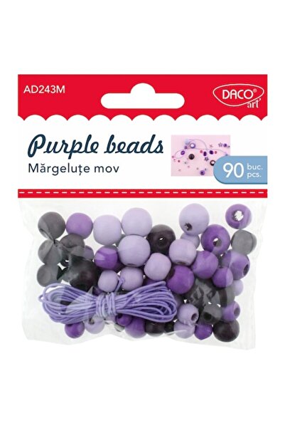 Daco Accesorii pentru artizanat - AD243 Mărgele mov