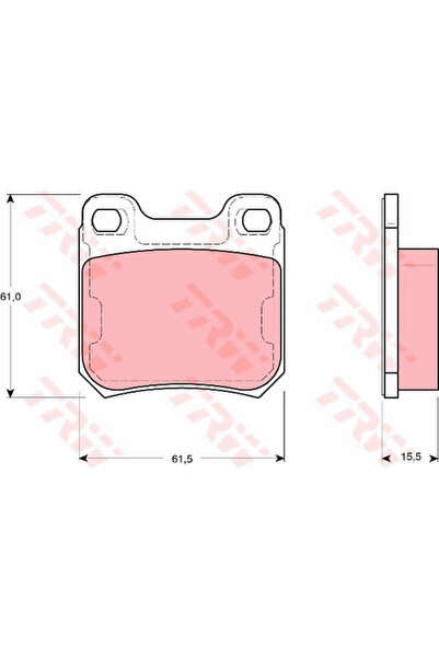 TRW Set plăcuțe de frână, frână cu disc GDB1346