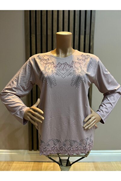 AKMAVİ تنورة نسائية من الفيسكوز ذات ياقة دائرية للنساء في منتصف العمر وما فوق...