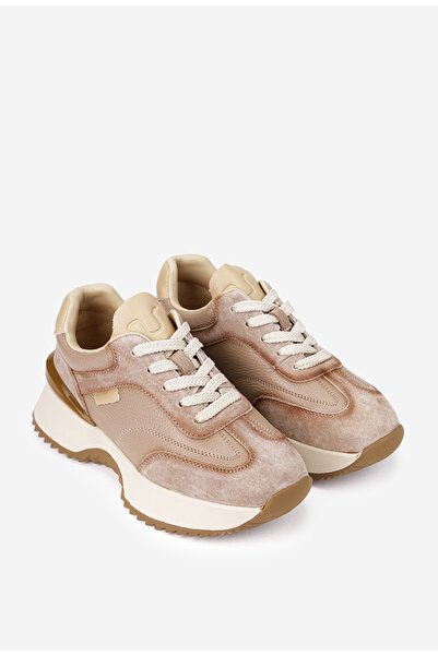 Dasha NUR women's shoes beige made of genuine Leather 40