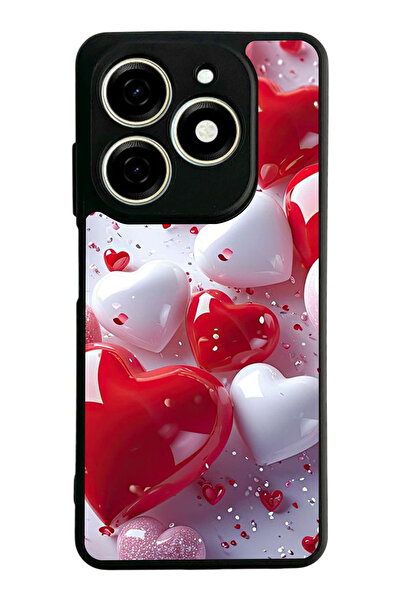 TECNO Spark 20 / 20C Compatible Printed, Matte Black, Soft Silicone, Protecti...