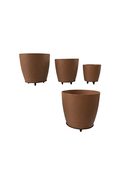 Lisinya 4-Piece Vase Brown -