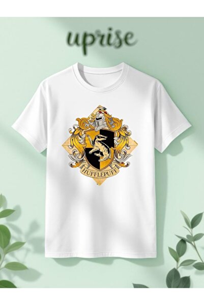 Vordevia Μπλουζάκι Hufflepuff με στάμπα από βαμβάκι σε μεγάλο μέγεθος