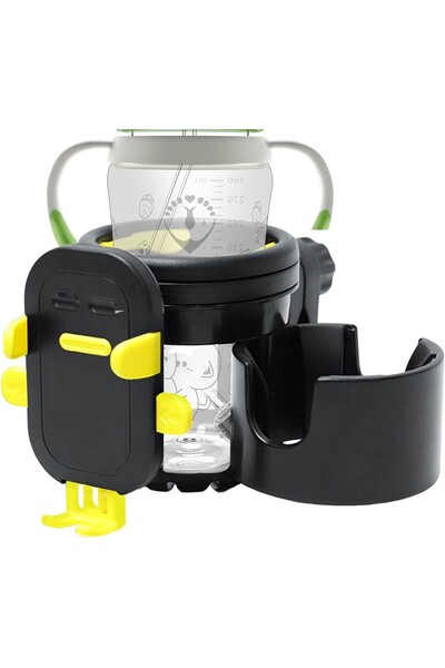 Flippy Flippy Bottle Holder for Stroller, Bicycle, Black