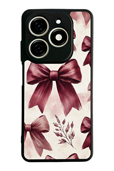 TECNO Spark 20 / 20C Compatible Printed, Matte Black, Soft Silicone, Protecti...