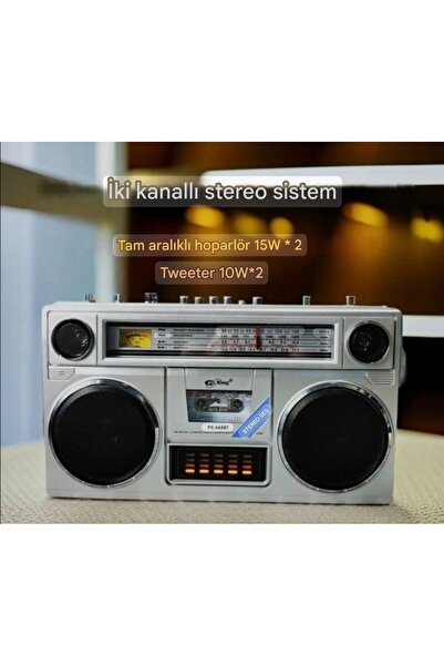 ErginGroup Nostalji Müzik Seti FM Radyo USB MP3 Player Bluetooth Retro Kaset ...