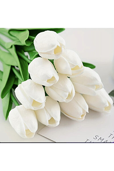 GIA'S WORLD Buchet 10 lalele silicon PVC - Real Fell - Cadouri Martisor 1-8 m...