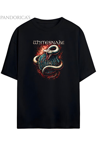 Grafftee Clothing Tricou unisex din bumbac cu design Whitesnake Pandorica