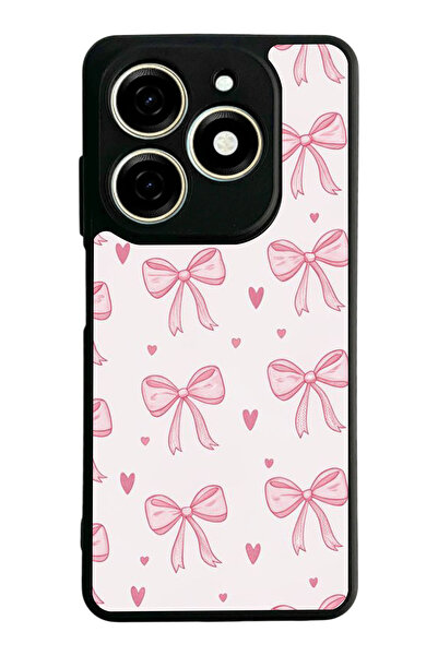 TECNO Spark 20 / 20C Compatible Printed, Matte Black, Soft Silicone, Protecti...