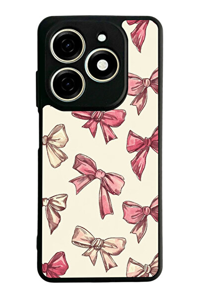 TECNO Spark 20 / 20C Compatible Printed, Matte Black, Soft Silicone, Protecti...