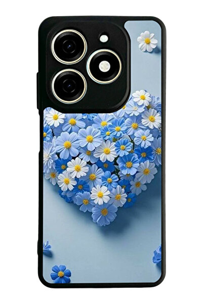 TECNO غطاء متوافق مع Spark 20 / 20C، مطبوع، أسود غير لامع، سيليكون ناعم، واقي...