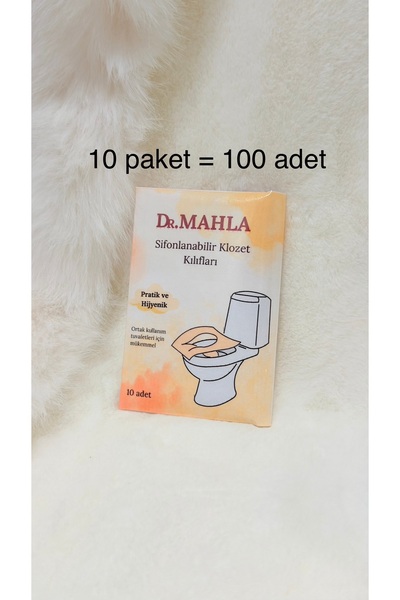 MAHLA 10 PACHETE - 100 BUCĂȚI - Husă pentru scaunul de toaletă, dimensiune de...