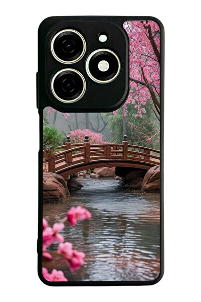 TECNO Spark 20 / 20C Compatible Printed, Matte Black, Soft Silicone, Protecti...