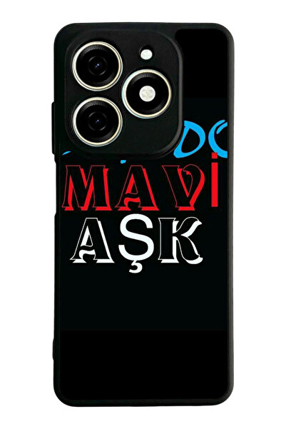 TECNO Spark 20 / 20C Compatible Printed, Matte Black, Soft Silicone, Protecti...