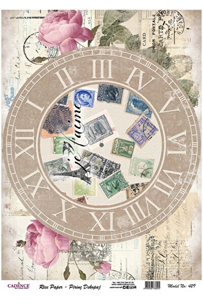 Cadence Rice Decopage Paper 29X42Cm No:429