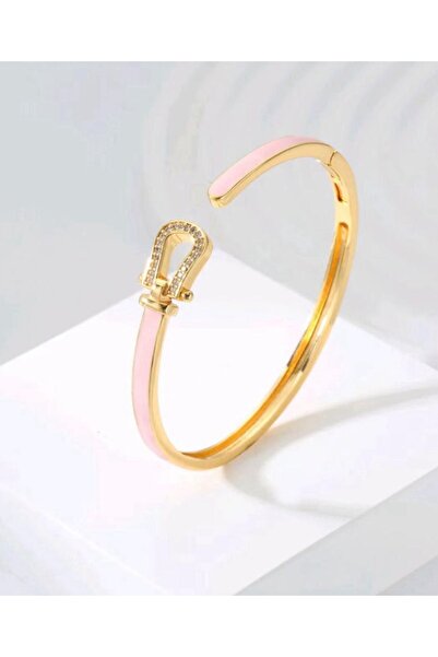 FUFOLUS Soft pink horseshoe bracelet