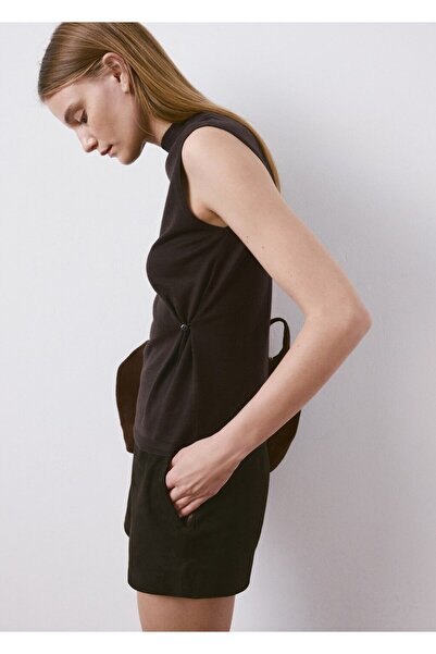 MANGO Woman Yanları büzgülü örme bluz