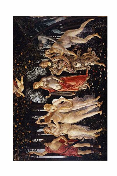 Taranist Poster - Bahar Alegorisi Botticelli Karanlık Sanat Posteri