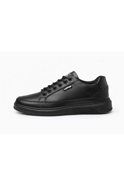 MG Comfort Men's Black Casual Shoes – Lace-Up Comfortable Sole