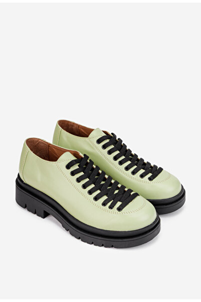 Dasha Pantofi dama din piele naturala verde deschis 39