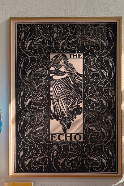 Taranist Poster - The Echo Koyu Dokulu Soyut Sanat - Modern Duvar Posteri