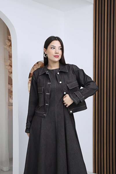 Ekim Store Dress Jacket Buttoned Denim Suit