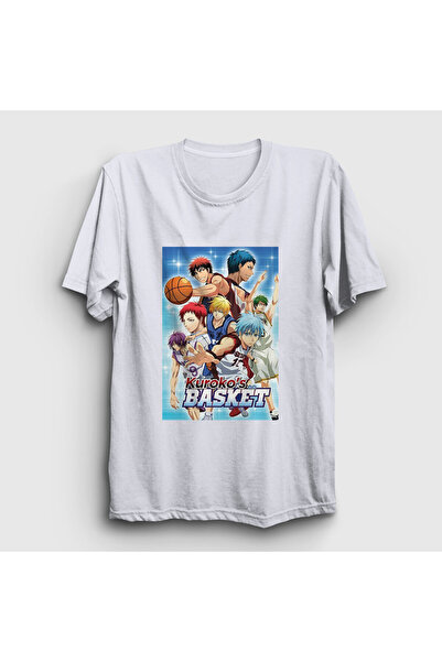 Presmono تي شيرت أبيض للجنسين من Kuroko's Basketball Basket 602113tt