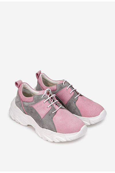 Dasha Women's gray and pink Leather shoes 41