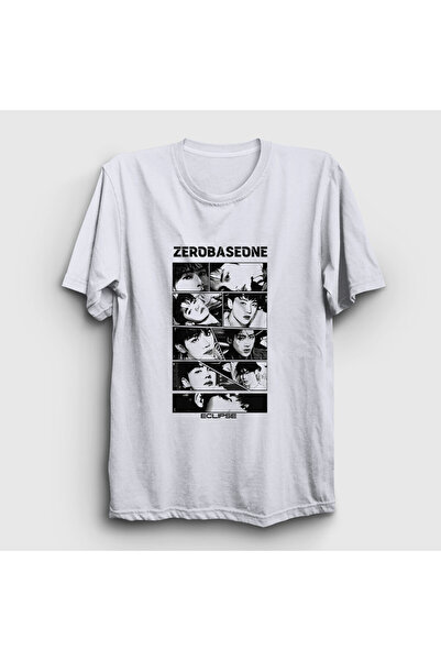 Presmono تي شيرت أبيض للجنسين من Eclipse K Pop Zerobaseone 602731tt