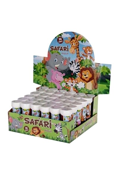 Partihane Safari Sevimli Hayvanlar Temalı köpük baloncuk (10 Adet)