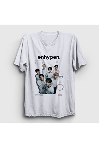 Presmono تي شيرت أبيض للجنسين من نوع K Pop Enhypen 601890tt