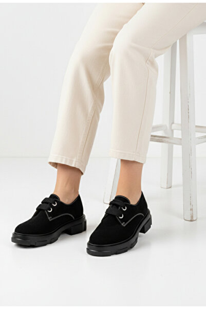 Dasha Women's black Leather lace-up shoes 41