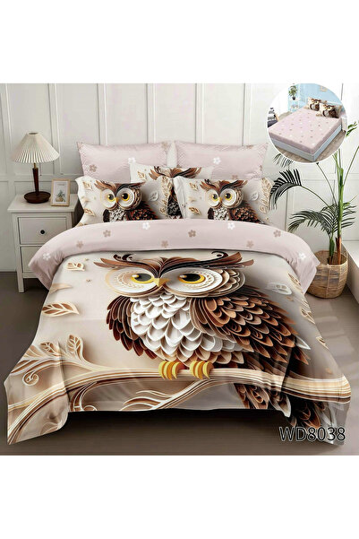 FIONNA.RO Finet 4-Piece Duvet Cover Set With 5D Stretchy In Relief - Origami Owl