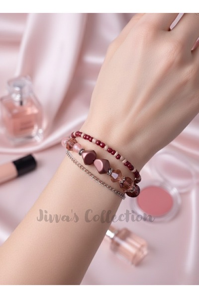 Jivva's Collection Sophisticated Brown Tones Crystal Elegant Women's Bracelet...