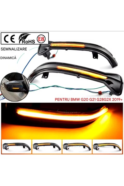 CerCip Semnalizari dinamice oglinda BMW, G20, G21, G28, G2X, G11, G12, G30, G...