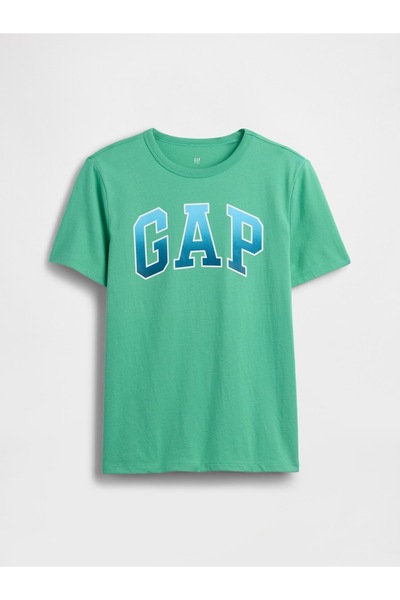 GAP Erkek Çocuk Açık Yeşil Logo T-Shirt