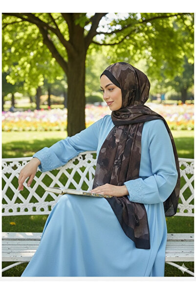 Helyabutik Çiçek desen batik bambu şal