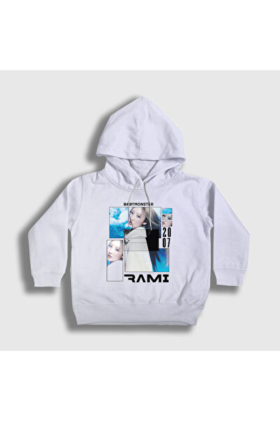 Presmono سويت شيرت بقلنسوة للأطفال باللون الأبيض الدافئ من رامي بيبي مونستر ب...