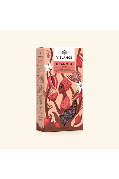 Viblance Granola Light Crispy Căpșuni și Cacao Fără Gluten, 300g