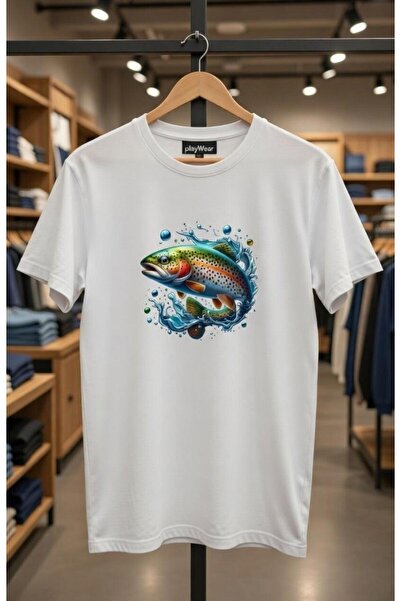 playwear Μπλουζάκι Fishing Alabalik Fishing με στάμπα, 100% βαμβάκι, κανονική...