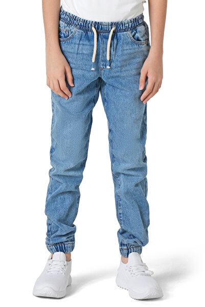 hendam Comfortable boys' jeans with an elastic waistband