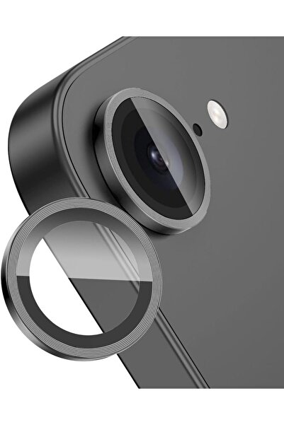 Marselit iPhone 16E Compatible Camera Lens Protector with Metal Frame Tempere...