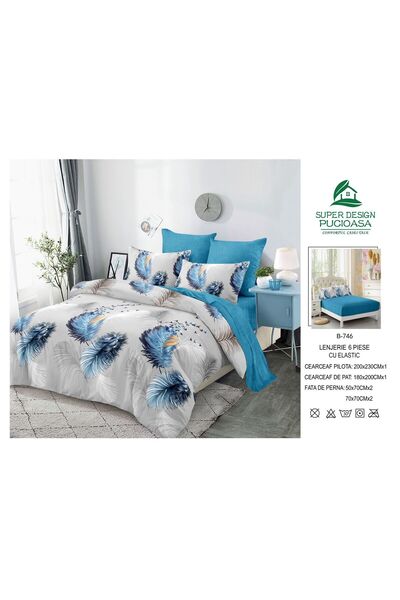 ANATOLIATEKSTILE 6-piece Duvet Cover Set – Complete set of fine Cotton and St...