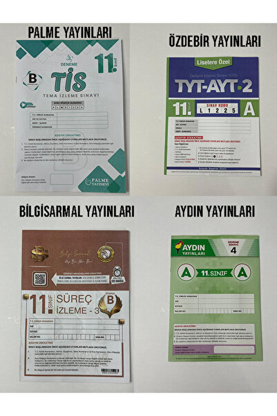 paraf yayınları 11.SINIF ŞUBAT AYI TÜRKİYE GENELİ KURUMSAL DENEME SETİ