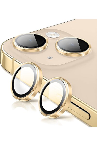 Marselit iPhone 13/13 Mini Compatible Camera Lens Protector Tempered Glass wi...