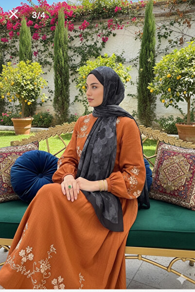 Helyabutik Çiçek desen batik bambu şal