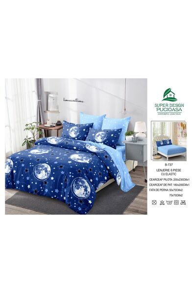 ANATOLIATEKSTILE 6-piece Duvet Cover Set – Complete set of fine Cotton and St...