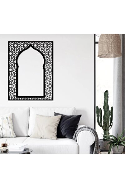 DECOVIENO Metal Mihrap Duvar Dekoru, MEtal Mihrap Duvar Çerçevesi , Metal Duv...